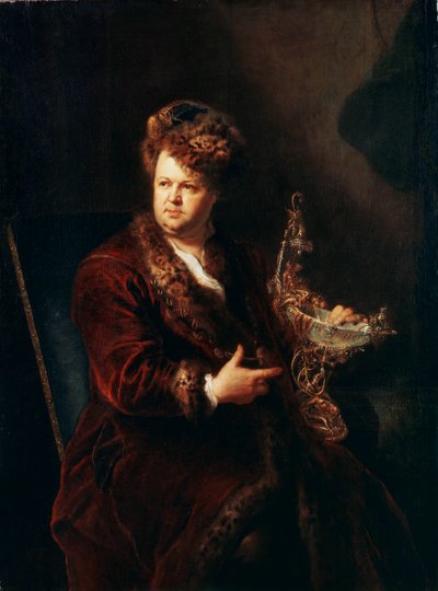 Portrait du bijoutier Johann Melchior Dinglinger - Antoine Pesne