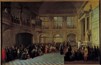 Louis XIV recevant le serment du marquis de Dangeau - Antoine Pezey