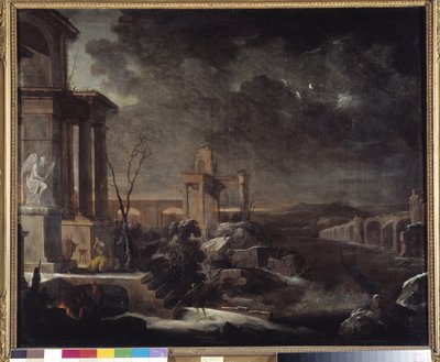 Paysage de ruines antiques à l