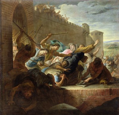 Expulsion des Huguenots de Toulouse après la prise de la ville par les partisans du prince de Condé en 1562 - Antoine Rivalz