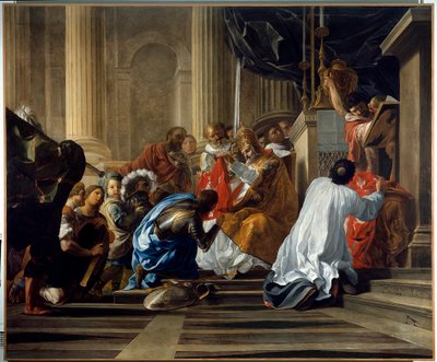Première croisade : Raymond IV de Toulouse, dit Raymond de Saint Gilles, comte de Toulouse et de Tripoli (Raymond I) prenant la croix - Antoine Rivalz
