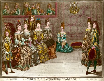 Danse dans la quatrième chambre des appartements de la famille de Louis XIV - Antoine Trouvain