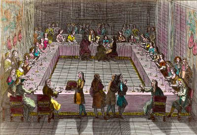La Loterie Royale au XVIIIe siècle. Gravure par Trouvain Antoine (1656-1708) - Antoine Trouvain