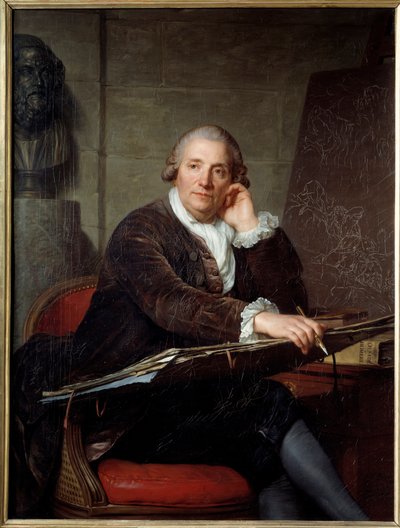Portrait du peintre Gabriel François Doyen (1726-1806) - Antoine Vestier