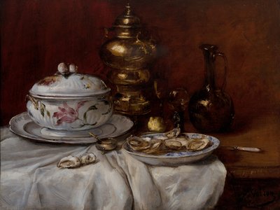 Nature morte avec des huîtres - Antoine Vollon