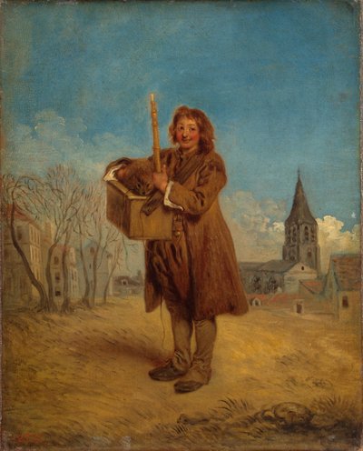 Savoyarde avec marmotte, aussi connu sous le nom "La Marmotte" - Jean Antoine Watteau