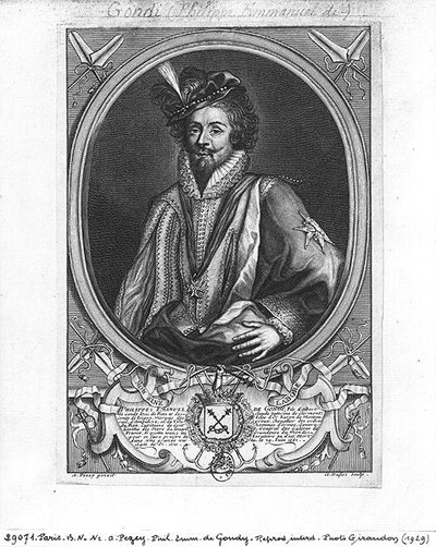 Philippe-Emmanuel de Gondi (1581-1662) Marquis de Belle-Isle, gravé par Claude Duflos (1665-1727) - Antoine after Pezey