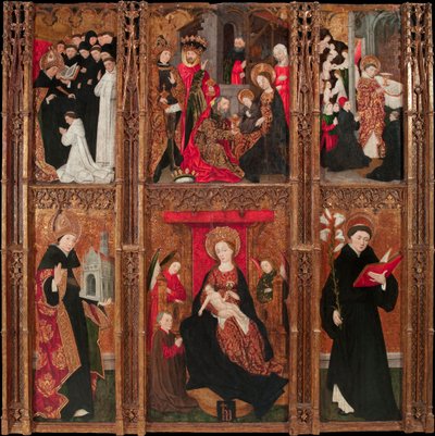 Retable de la Vierge, saint Augustin et saint Nicolas de Tolentino - Antoine de Lonhy
