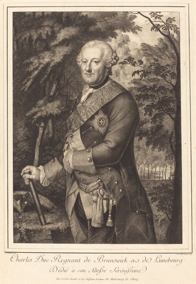 Charles Duc régnant de Brunswick - Antoine de Marcenay