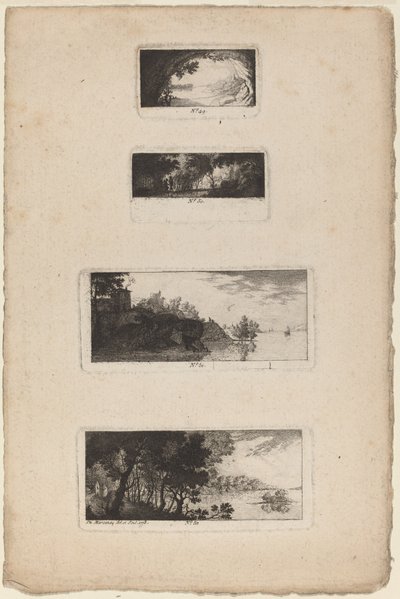 Paysage avec ouverture de grotte - Antoine de Marcenay de Ghuy