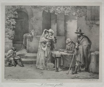 Le Scribe public - Antoinette Cecile Hortense Lescot Haudebourt