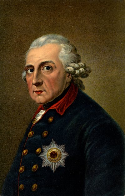 Histoire. Allemagne. Frédéric II le Grand. Illustration inspirée d