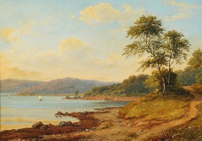 Danois : Sydlandsk kystparti Paysage de la côte sud - Anton Eduard Kieldrup