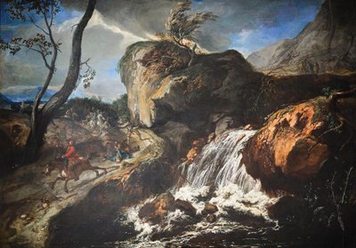 Paysage avec attaque - Anton Faistenberger