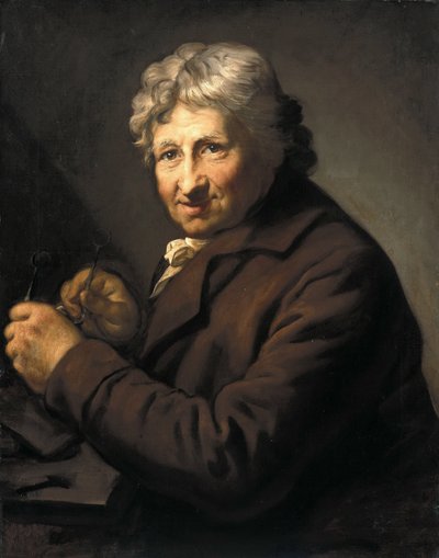 Allemand : Daniel Nikolaus Chodowiecki (1726-1801). Um 1800/ 1801 Portrait de Daniel Nikolaus Chodowiecki - Anton Graff