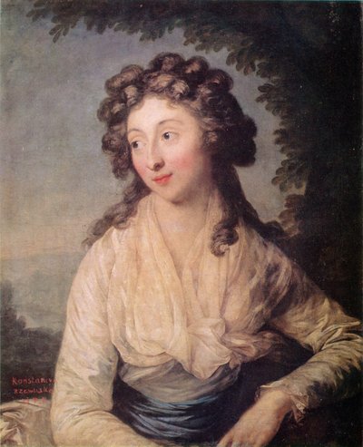 Portrait de Konstancja Rzewuska - Anton Graff