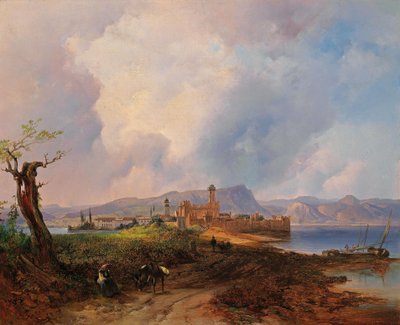 French : Vue du Castell Sermio, sur l