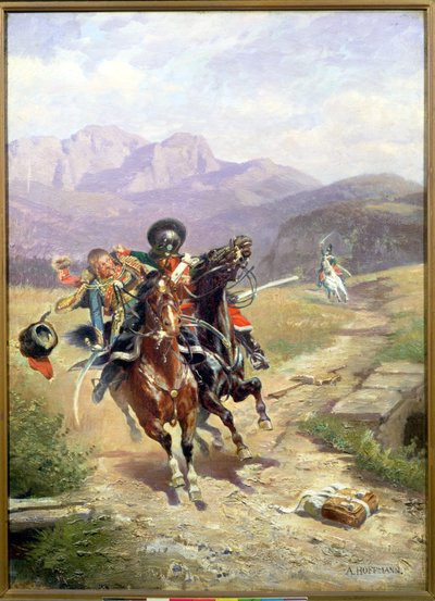 Une Rencontre de Cavalerie pendant la Bataille de Solferino, 24 Juin 1859 - Anton Hoffmann