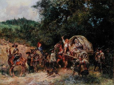 Suiveurs de camp, vers 1900 - Anton Hoffmann