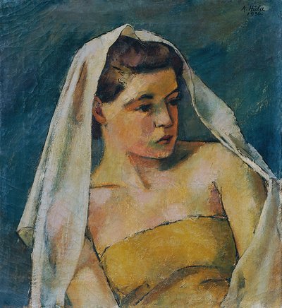Jeune femme avec voile - Anton Hula