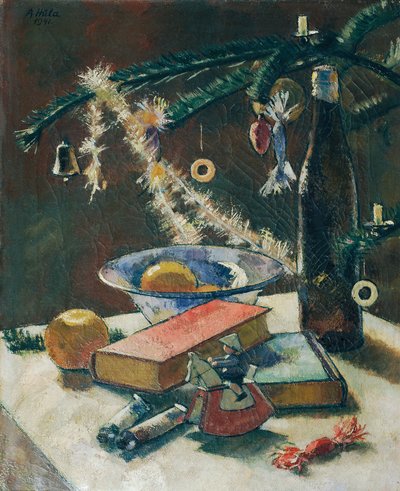 Nature morte sous le sapin de Noël - Anton Hula