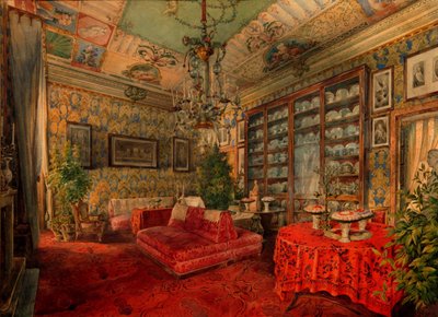 Intérieur, milieu du 19ème siècle - Anton Ivanovich Ivanov