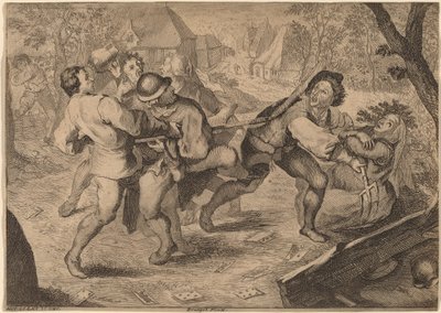 Paysans se battant - Anton Joseph Prenner after Pieter Bruegel the Elder