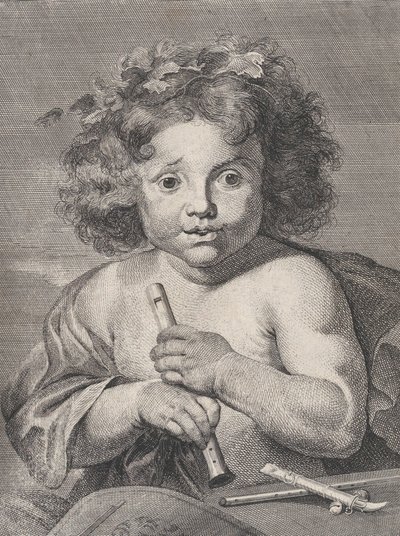 Le Jeune Bacchus tenant une flûte, 1728 - Anton Joseph von Prenner