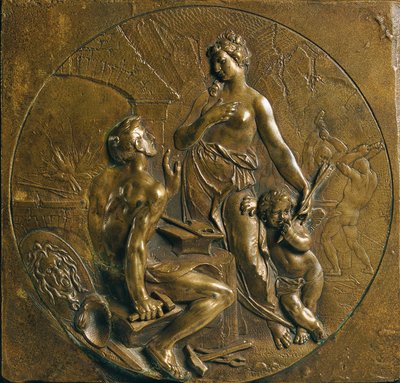 Vénus avec Cupidon dans la forge de Vulcain - Anton Matthias Josef Domanek