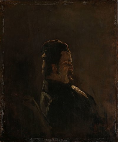 Portrait de Pieter Frederik van Os - Anton Mauve (signed by artist)