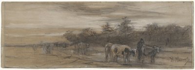 Vaches au crépuscule - Anton Mauve