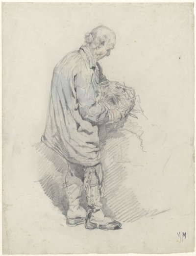 Coché avec une botte de paille - Anton Mauve