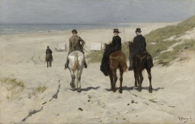 Promenade matinale le long de la plage - Anton Mauve
