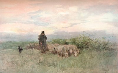 Berger et troupeau, 19e siècle - Anton Mauve