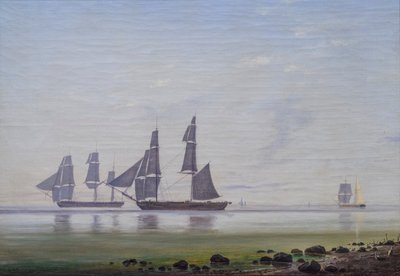 Une matinée calme en mer - Anton Melbye