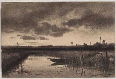 Paysage avec une rivière - Anton Melbye