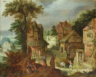 Paysage de village - Anton Mirou