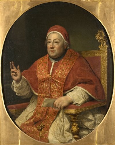 Portrait du pape Clément XIII (1693-1769) - Anton Raphael Mengs