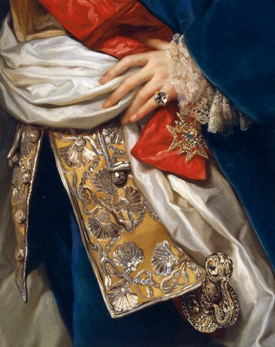 Portrait de Ferdinand IV (détail) - Anton Raphael Mengs