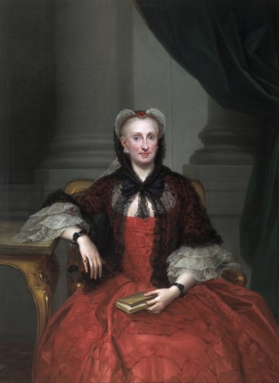 Portrait de Maria Amalia de Saxe 1724-1760, reine consort d