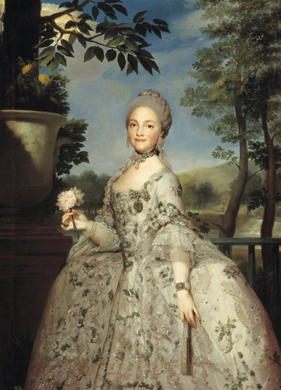 Portrait de Maria Luisa de Parme en tant que princesse des Asturies, vers 1764-1765 - Anton Raphael Mengs