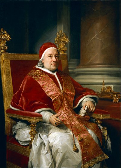 Portrait du pape Clément XIII Rezzonico, par Anton Raphael Mengs - Anton Raphael Mengs