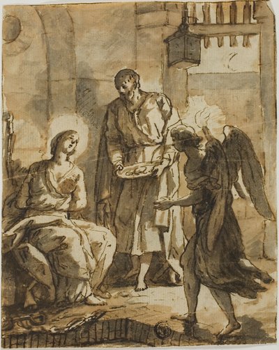 Saint Pierre rend visite à Sainte Agathe en prison et guérit ses blessures - Anton Raphael Mengs