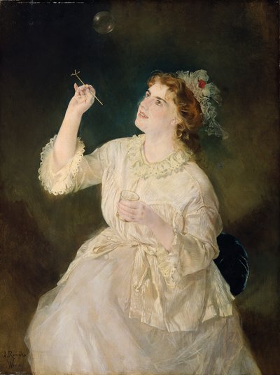 La souffleuse de bulles de savon - Anton Romako