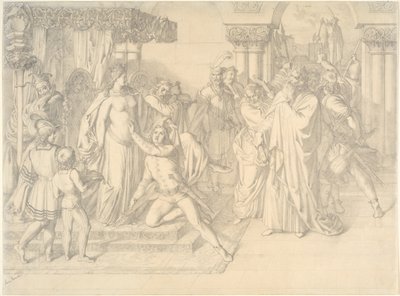 Concours de chanteurs au Wartburg, vers 1853 - Anton Romako
