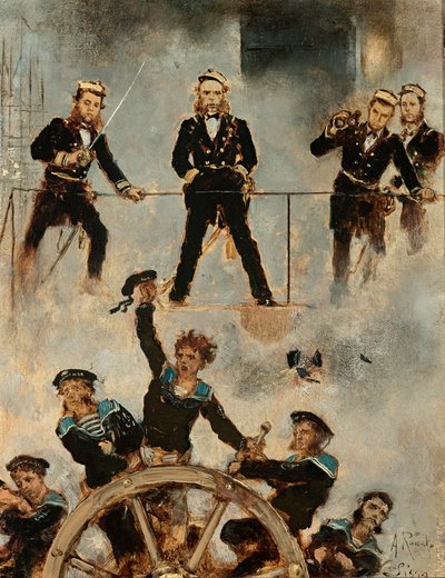 Tegetthoff dans la bataille navale de Lissa II - Anton Romako
