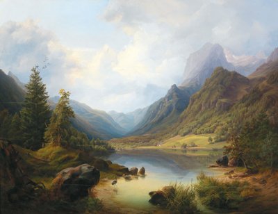 Vue du Hintersee avec Reiteralm - Anton Schiffer