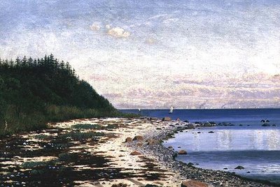Voiliers au large de la côte de Langeland - Anton Thorenfeld