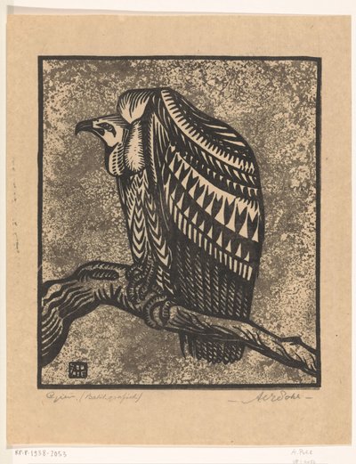 Vautour - Anton Vincent Emanuel Pohl (signed by artist)