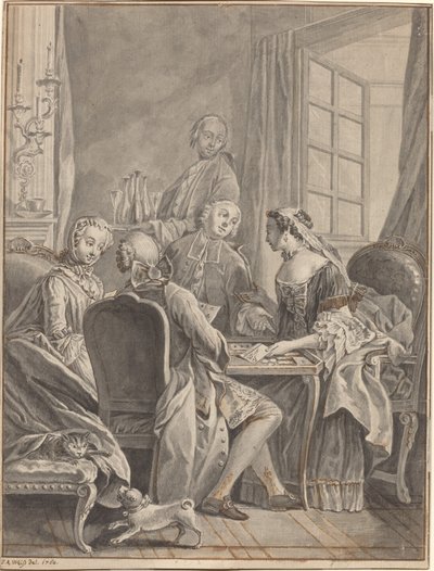 Une partie de cartes [recto] - Anton Weiss
